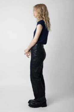 Zadig & Voltaire Skinny Stars Diamanté T-Shirt Marine -Zadig & Voltaire Shop jwts01586 marine 3 1