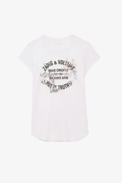 Zadig & Voltaire Woop Insignia T-shirt Parme -Zadig & Voltaire Shop jwts01625 parme 1