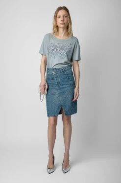 Zadig & Voltaire Marta Concert Diamanté T-shirt Oyster