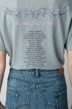 Zadig & Voltaire Marta Concert Diamanté T-shirt Oyster 11 Zadig & Voltaire Marta Concert Diamanté T-shirt Oyster -Zadig & Voltaire Shop jwts01645 oyster 6