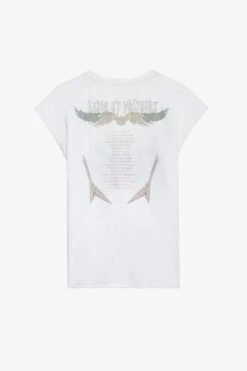 Zadig & Voltaire Cécilia Concert Diamanté Tank Top White 11 Zadig & Voltaire Cécilia Concert Diamanté Tank Top White -Zadig & Voltaire Shop jwtt00240 blanc 1