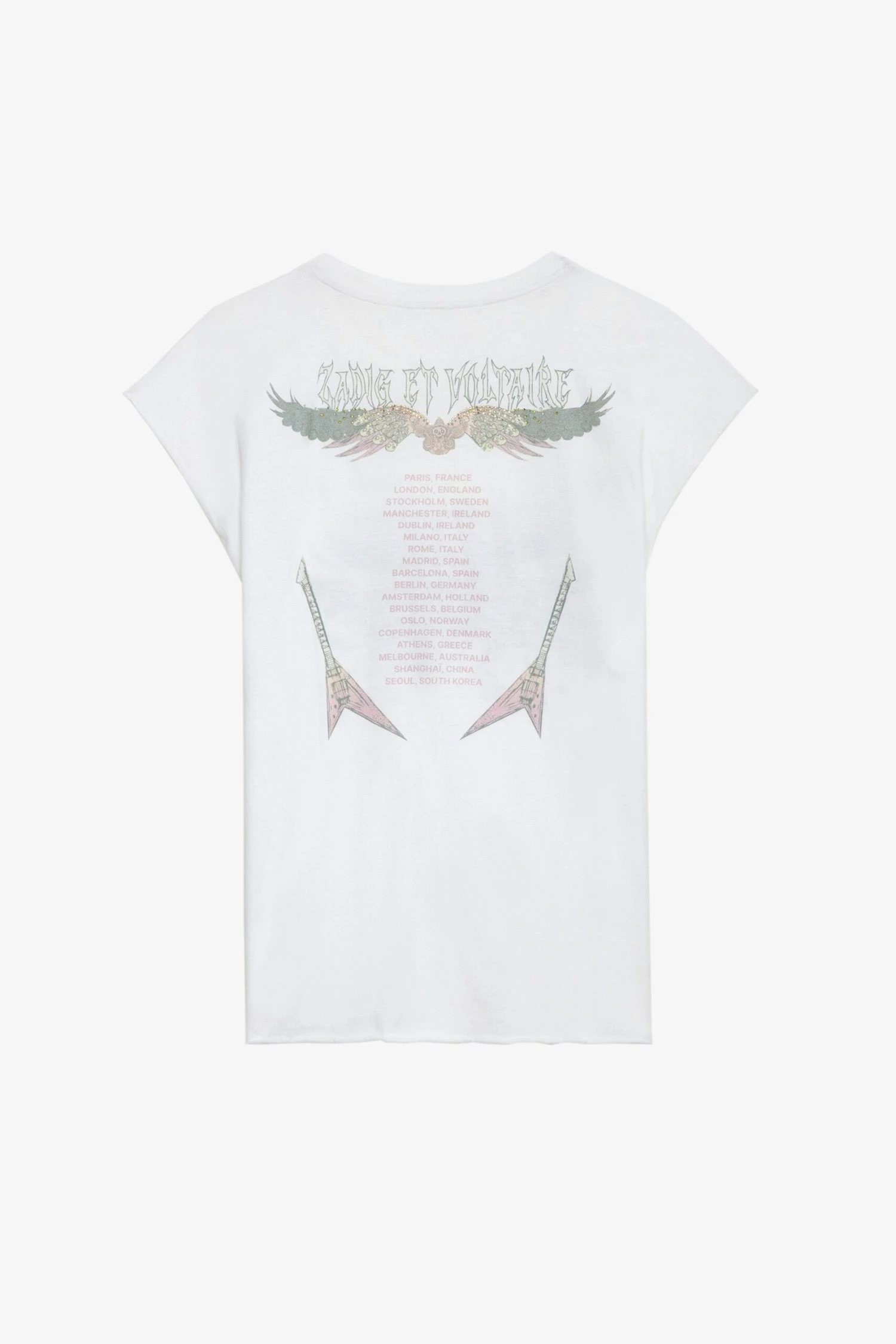 Zadig & Voltaire Cécilia Concert Diamanté Tank Top White 6 Zadig & Voltaire Cécilia Concert Diamanté Tank Top White - Image 6