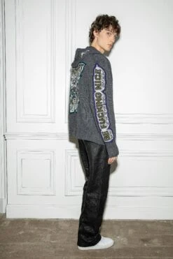 Zadig & Voltaire Oliver Cardigan Anthracite -Zadig & Voltaire Shop kmca00221 anthracite 9