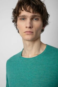 Zadig & Voltaire Teiss Cashmere Sweater Aqua -Zadig & Voltaire Shop kmsw00010 aqua 4