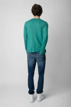 Zadig & Voltaire Teiss Cashmere Sweater Aqua -Zadig & Voltaire Shop kmsw00010 aqua 6