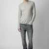 Zadig & Voltaire Teiss Cashmere Sweater Light Grey