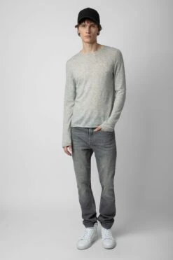Zadig & Voltaire Teiss Cashmere Sweater Light Grey