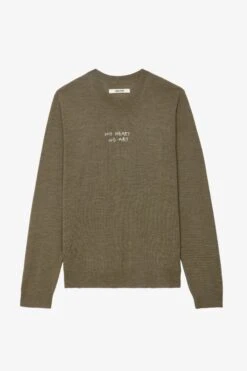 Zadig & Voltaire Kennedy Sweater Used Kaki -Zadig & Voltaire Shop kmsw00681 used kaki