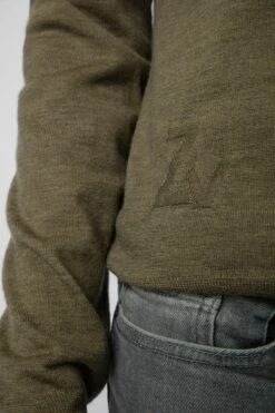 Zadig & Voltaire Kennedy Sweater Used Kaki -Zadig & Voltaire Shop kmsw00681 used kaki 3