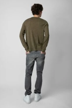Zadig & Voltaire Kennedy Sweater Used Kaki -Zadig & Voltaire Shop kmsw00681 used kaki 6