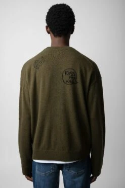 Zadig & Voltaire Marko Sweater Used Kaki -Zadig & Voltaire Shop kmsw00695 used kaki 6