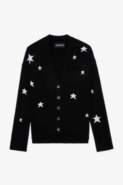 Zadig & Voltaire Mirka Stars Cardigan Cashmere Black -Zadig & Voltaire Shop kwca00001 noir