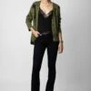 Zadig & Voltaire Mirka Cardigan Dark Olive