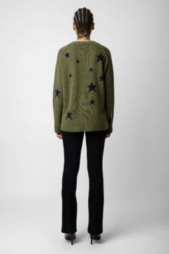 Zadig & Voltaire Mirka Cardigan Dark Olive 8 Zadig & Voltaire Mirka Cardigan Dark Olive -Zadig & Voltaire Shop kwca00556 dark olive 5