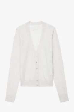 Zadig & Voltaire Jemmy Jewel Cardigan Neige 11 Zadig & Voltaire Jemmy Jewel Cardigan Neige -Zadig & Voltaire Shop kwca00564 neige copie