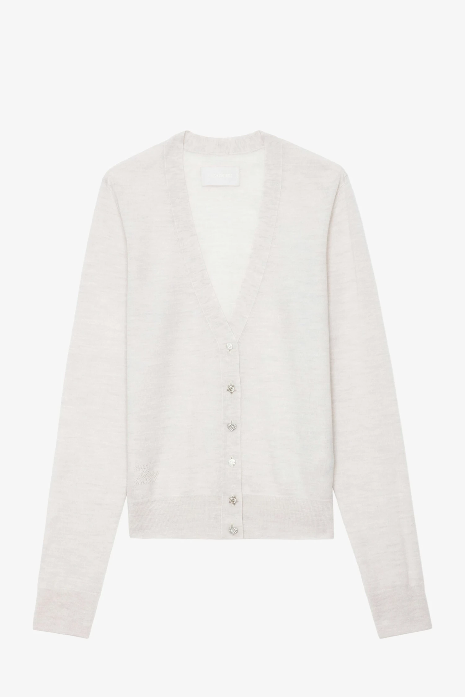 Zadig & Voltaire Jemmy Jewel Cardigan Neige 6 Zadig & Voltaire Jemmy Jewel Cardigan Neige - Image 6