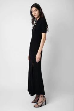 Zadig & Voltaire Lysa Dress Black -Zadig & Voltaire Shop kwdr00183 noir 13