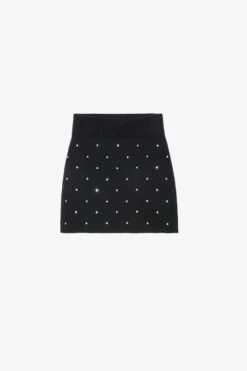 Zadig & Voltaire Mitty Diamanté Skirt Black 9 Zadig & Voltaire Mitty Diamanté Skirt Black -Zadig & Voltaire Shop kwsk00011 noir 1