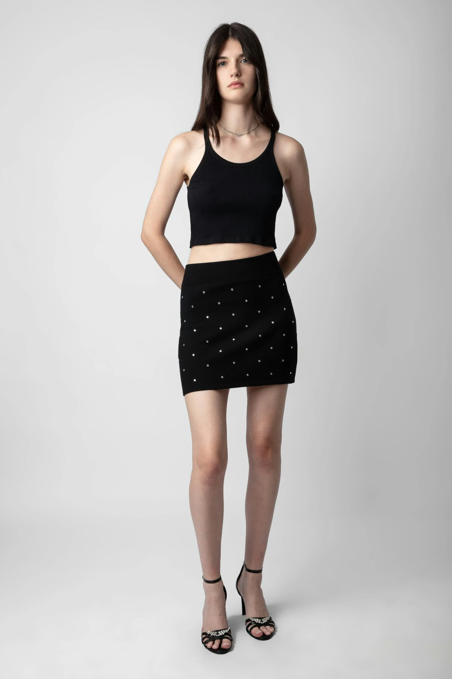 Zadig & Voltaire Mitty Diamanté Skirt Black 1 Zadig & Voltaire Mitty Diamanté Skirt Black