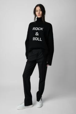 Zadig & Voltaire Alma Rock & Roll Sweater Black