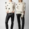 Zadig & Voltaire Markus Stars Cashmere Sweater Sugar