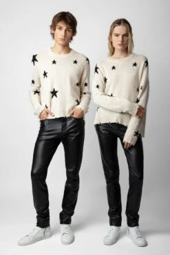 Zadig & Voltaire Markus Stars Cashmere Sweater Sugar