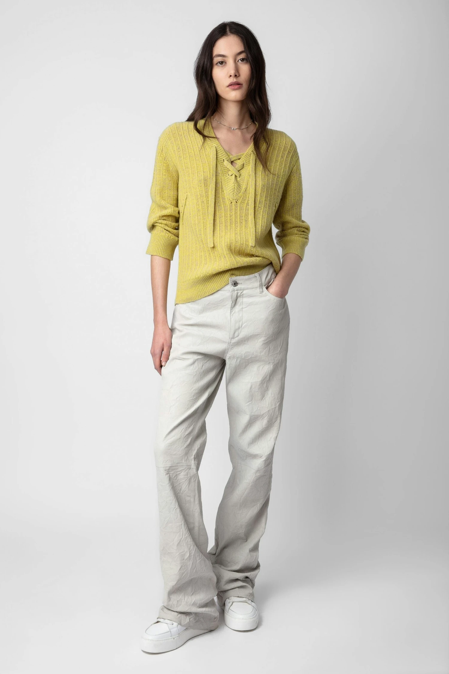 Zadig & Voltaire Fanny Sweater Jaune 2 Zadig & Voltaire Fanny Sweater Jaune - Image 2
