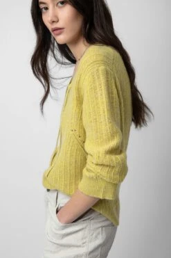 Zadig & Voltaire Fanny Sweater Jaune 9 Zadig & Voltaire Fanny Sweater Jaune -Zadig & Voltaire Shop kwsw01602 jaune 5