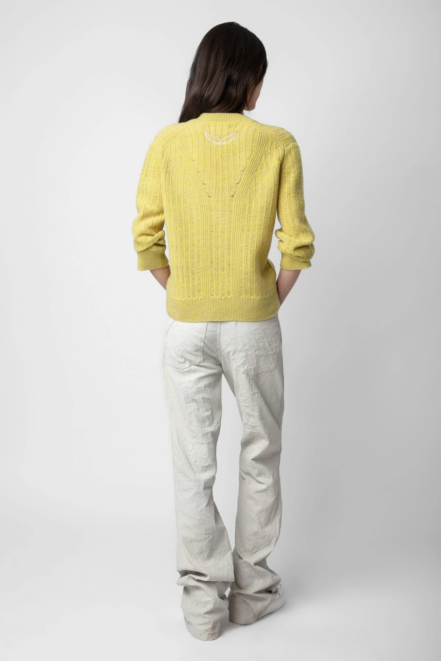 Zadig & Voltaire Fanny Sweater Jaune 4 Zadig & Voltaire Fanny Sweater Jaune - Image 4