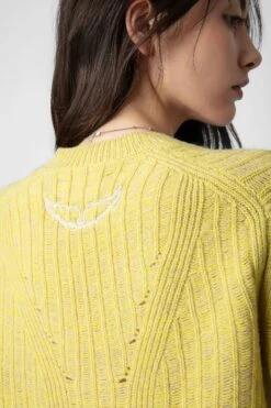 Zadig & Voltaire Fanny Sweater Jaune 11 Zadig & Voltaire Fanny Sweater Jaune -Zadig & Voltaire Shop kwsw01602 jaune 7