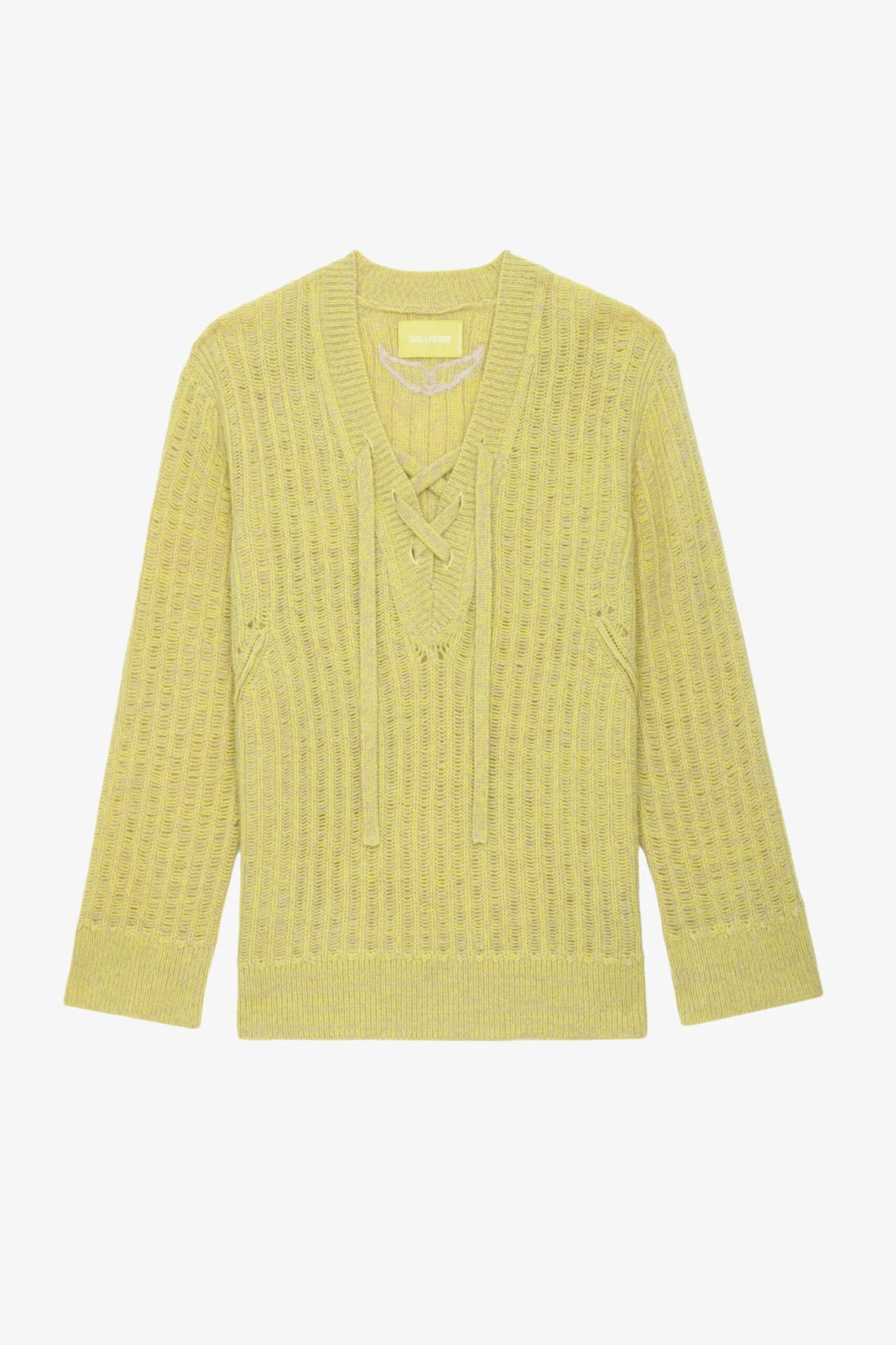 Zadig & Voltaire Fanny Sweater Jaune 7 Zadig & Voltaire Fanny Sweater Jaune - Image 7