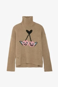Zadig & Voltaire Alma Sweater Nut -Zadig & Voltaire Shop kwsw01607 nut