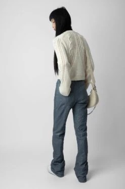Zadig & Voltaire Barley Cardigan Ecru -Zadig & Voltaire Shop kwsw01608 vanille 5