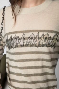 Zadig & Voltaire Source Mon Amour Diamanté Cashmere Sweater Judo -Zadig & Voltaire Shop kwsw01617 judo 4