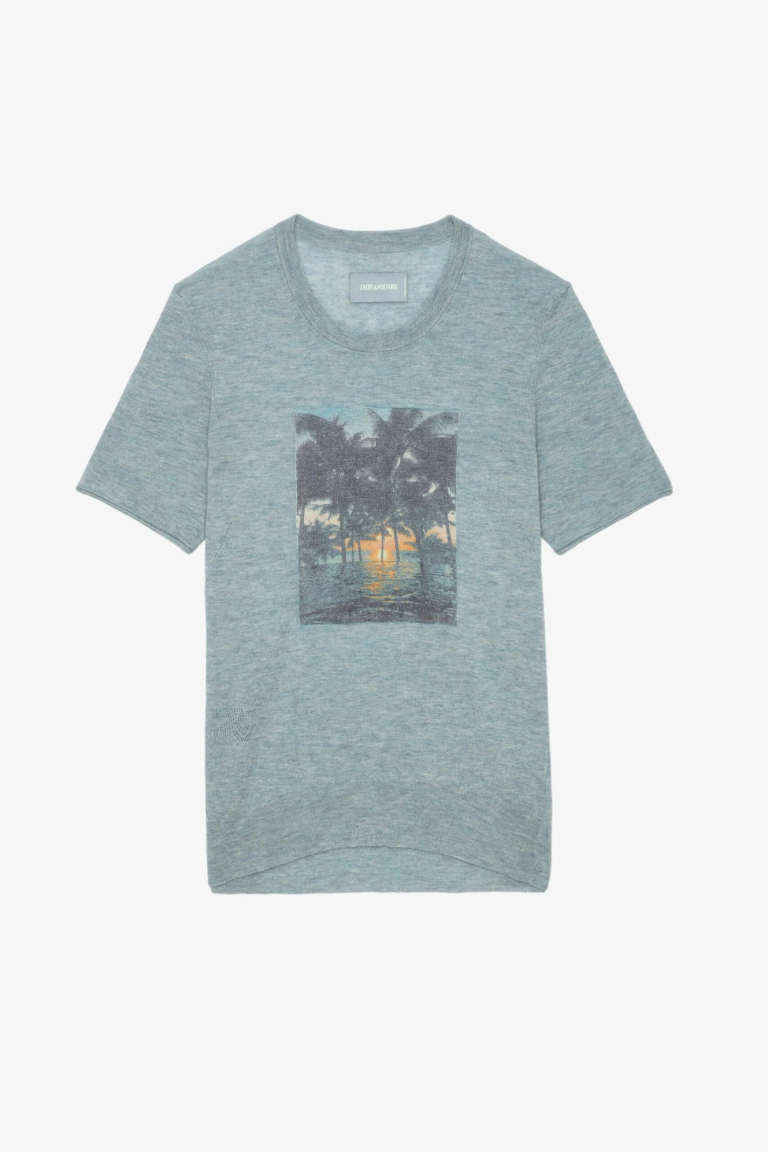 Zadig & Voltaire Ida Photoprint Cashmere Sweater Nuage 5 Zadig & Voltaire Ida Photoprint Cashmere Sweater Nuage - Image 5