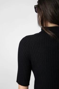 Zadig & Voltaire Lyam Top Black -Zadig & Voltaire Shop kwtt00107 noir 14