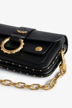Zadig & Voltaire Kate Wallet Bag Noir Gold -Zadig & Voltaire Shop lwba00017 noir gold 3