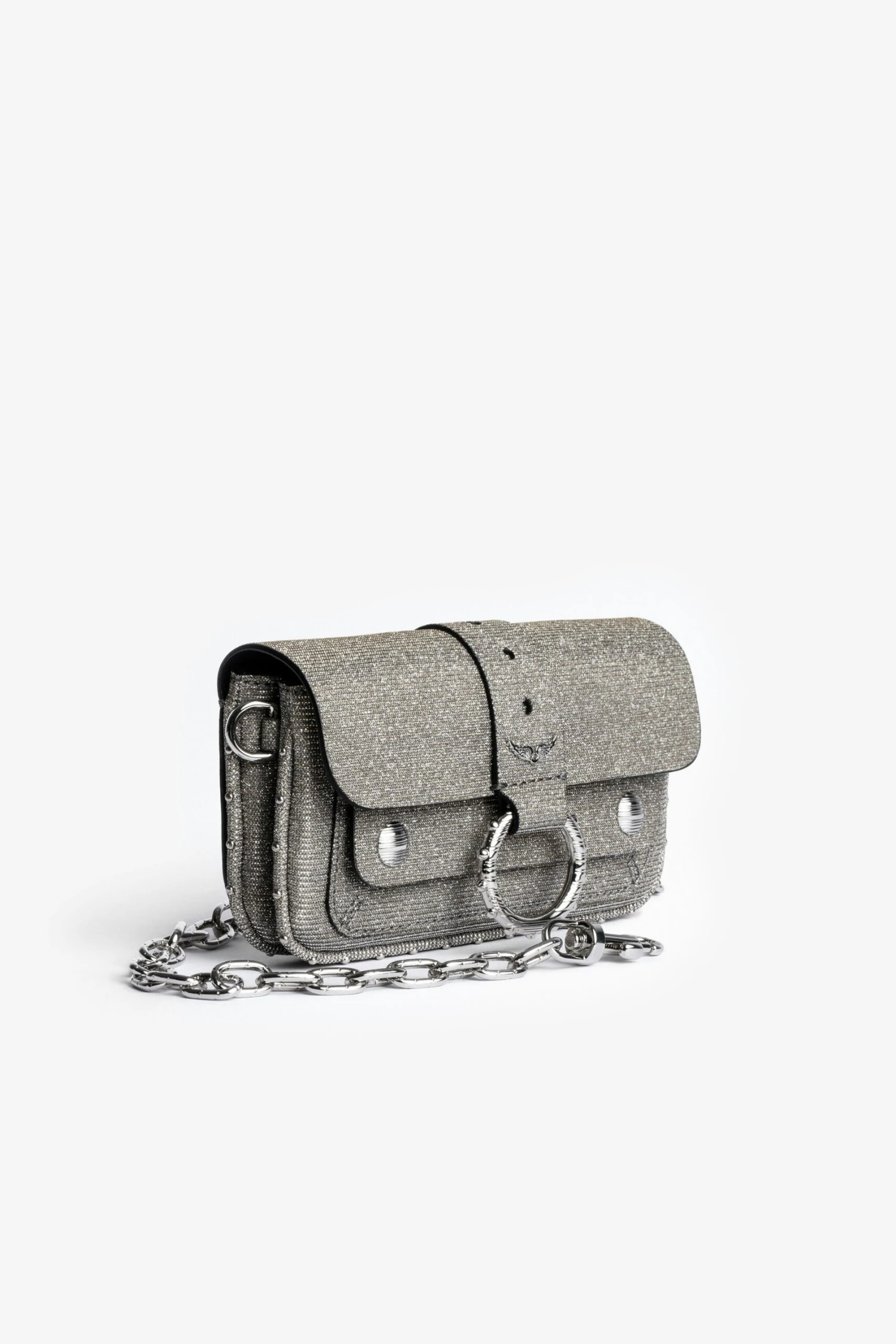 Zadig & Voltaire Kate Sparkle Wallet Bag Silver 5 Zadig & Voltaire Kate Sparkle Wallet Bag Silver - Image 5