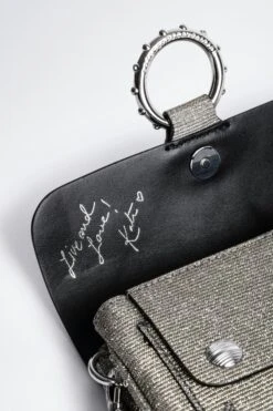 Zadig & Voltaire Kate Sparkle Wallet Bag Silver 10 Zadig & Voltaire Kate Sparkle Wallet Bag Silver -Zadig & Voltaire Shop lwba00129 silver 7 1