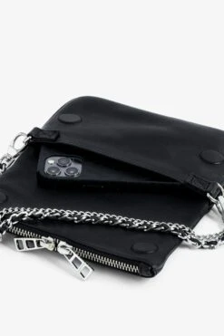 Zadig & Voltaire Swing Your Wings Rock Nano Clutch Noir Silver 10 Zadig & Voltaire Swing Your Wings Rock Nano Clutch Noir Silver -Zadig & Voltaire Shop lwba00211 noir 5