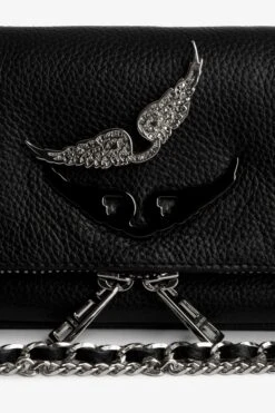 Zadig & Voltaire Swing Your Wings Rock Nano Clutch Noir Silver 11 Zadig & Voltaire Swing Your Wings Rock Nano Clutch Noir Silver -Zadig & Voltaire Shop lwba00211 noir silver 2 1