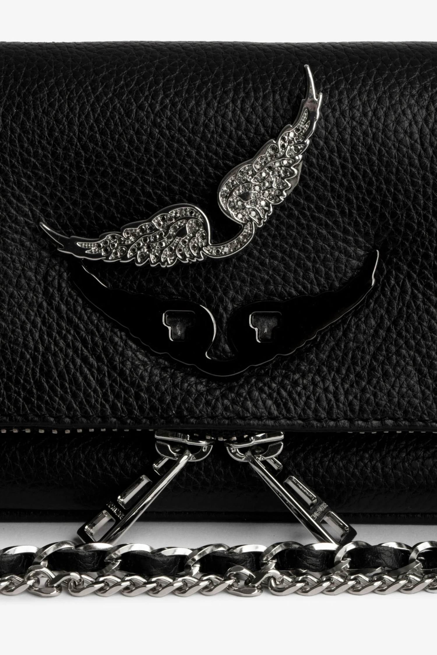 Zadig & Voltaire Swing Your Wings Rock Nano Clutch Noir Silver 5 Zadig & Voltaire Swing Your Wings Rock Nano Clutch Noir Silver - Image 5