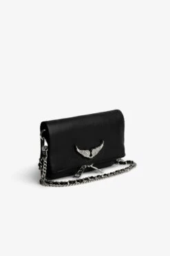 Zadig & Voltaire Swing Your Wings Rock Nano Clutch Noir Silver 12 Zadig & Voltaire Swing Your Wings Rock Nano Clutch Noir Silver -Zadig & Voltaire Shop lwba00211 noir silver 3 1