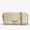 Zadig & Voltaire Rock Soft Savage Clutch Flash