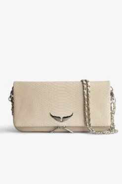 Zadig & Voltaire Rock Soft Savage Clutch Flash