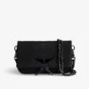 Zadig & Voltaire Nano Soft Savage Rock Clutch Black