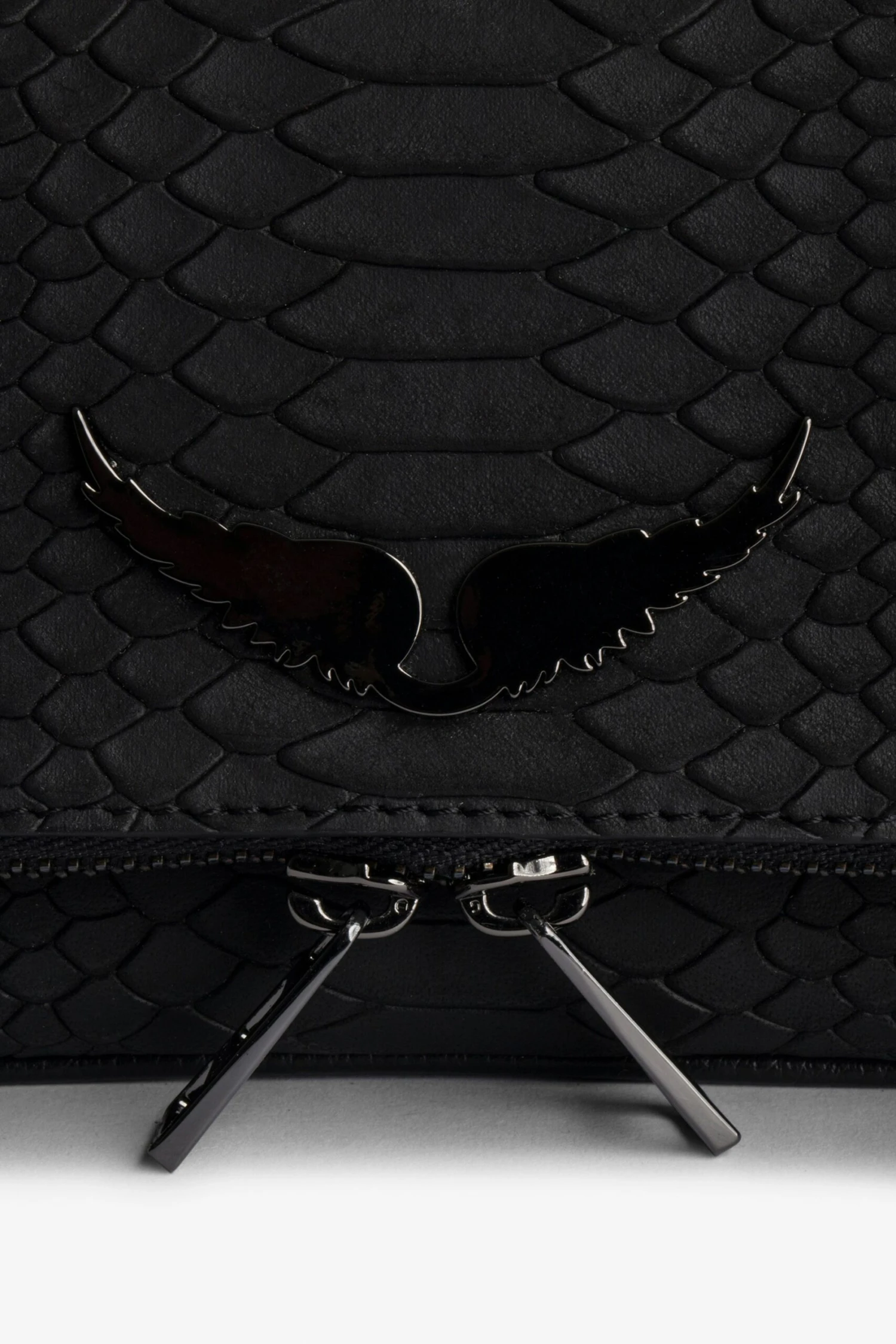 Zadig & Voltaire Nano Soft Savage Rock Clutch Black 2 Zadig & Voltaire Nano Soft Savage Rock Clutch Black - Image 2