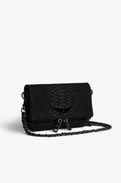 Zadig & Voltaire Nano Soft Savage Rock Clutch Black 11 Zadig & Voltaire Nano Soft Savage Rock Clutch Black -Zadig & Voltaire Shop lwba02229 noir 3