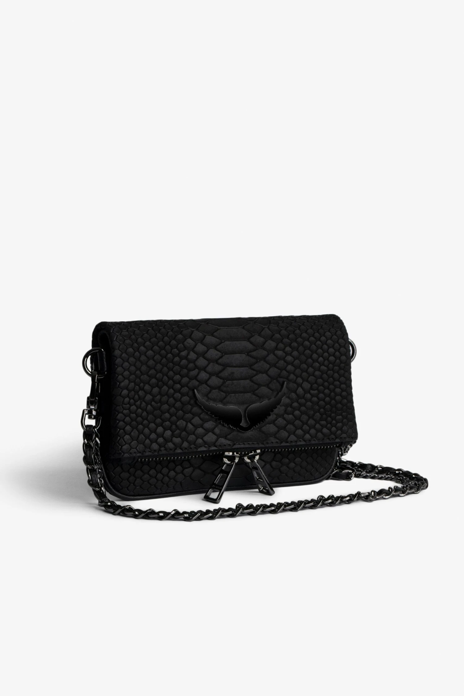 Zadig & Voltaire Nano Soft Savage Rock Clutch Black 5 Zadig & Voltaire Nano Soft Savage Rock Clutch Black - Image 5