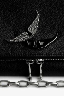 Zadig & Voltaire Swing Your Wings Rocky Bag Noir Silver -Zadig & Voltaire Shop lwba02248 noir silver 2
